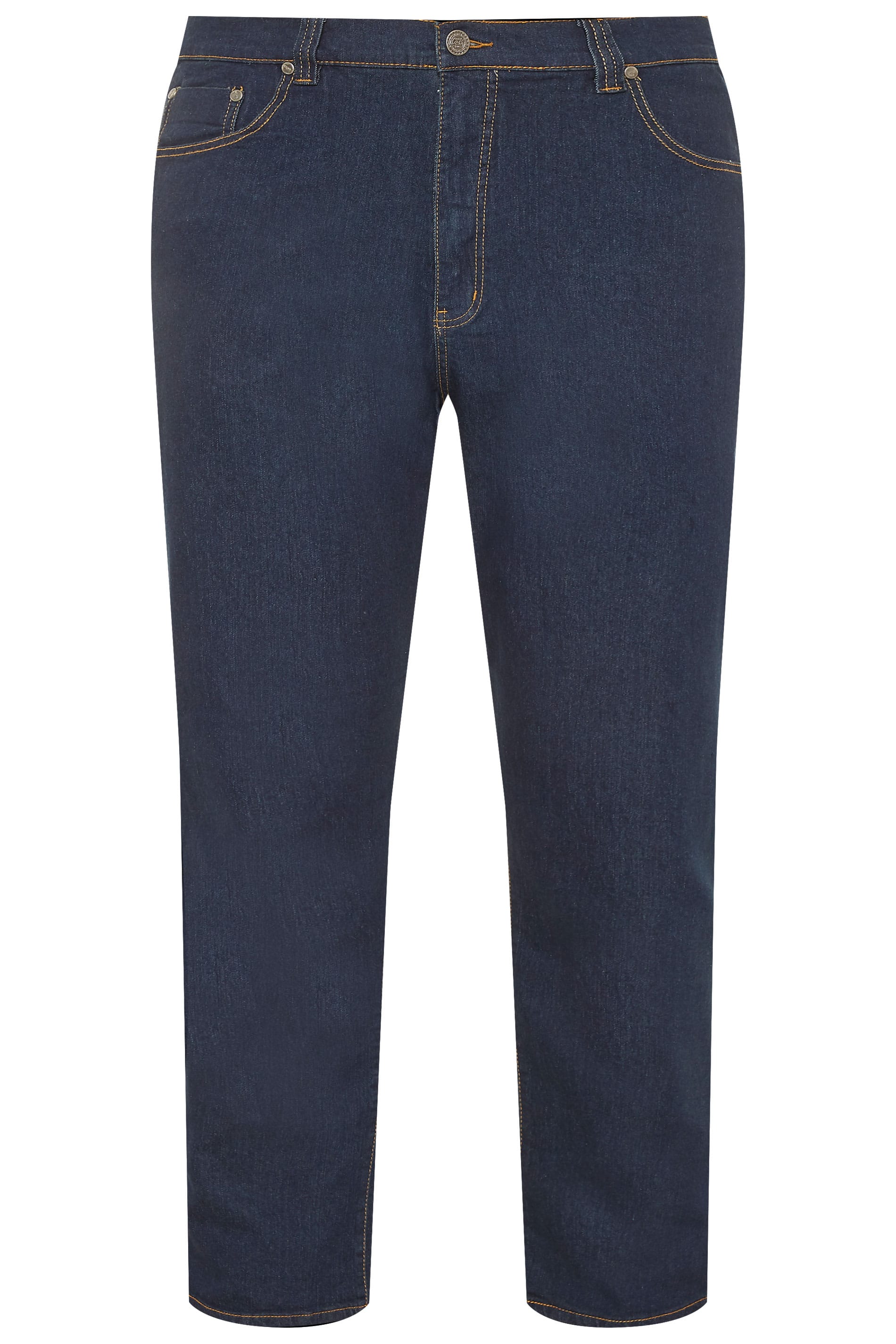 KAM Indigo Blue Regular Fit Stretch Jeans | BadRhino 3