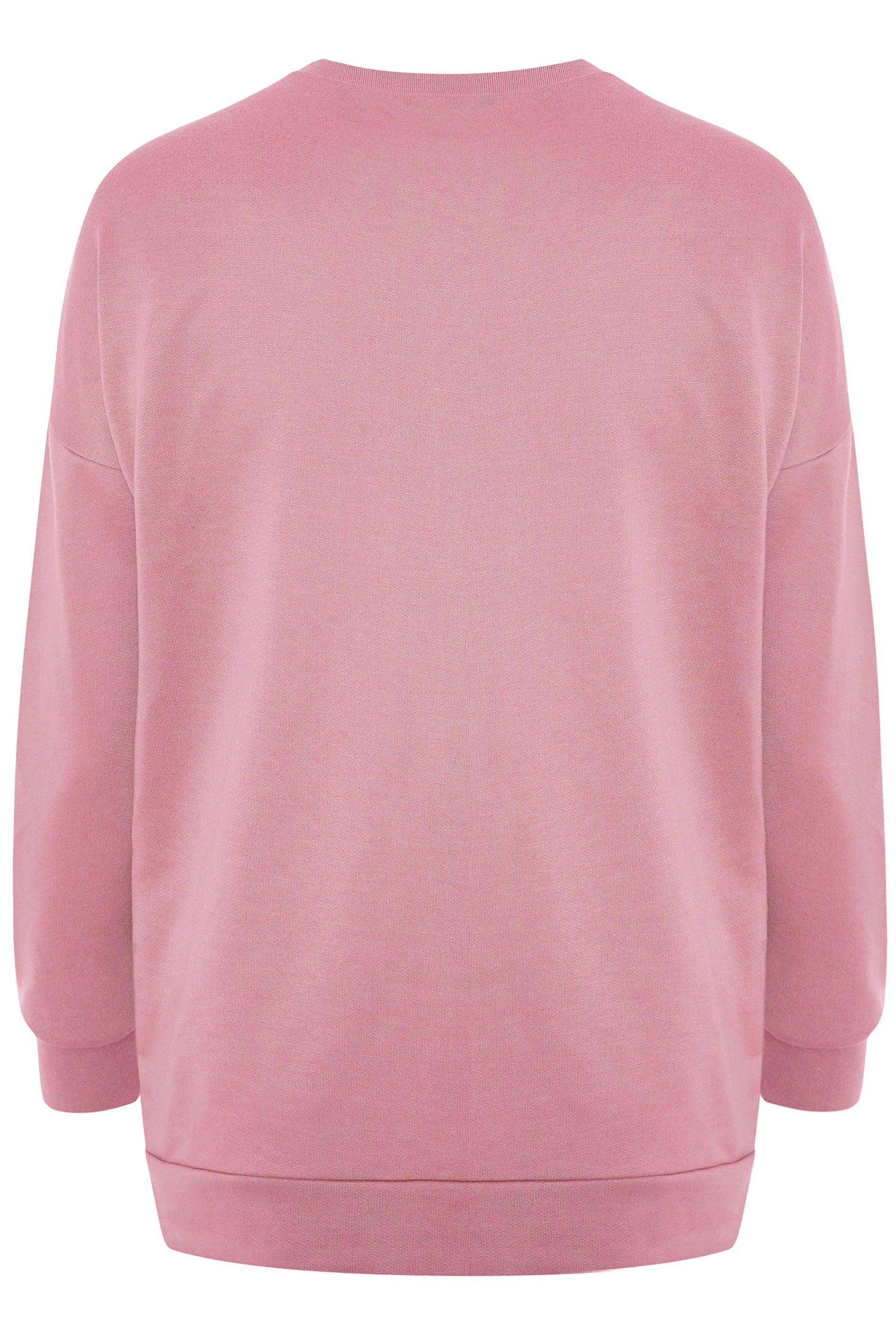 LIMITED COLLECTION Blush Pink Sweatshirt | Yours Clothing