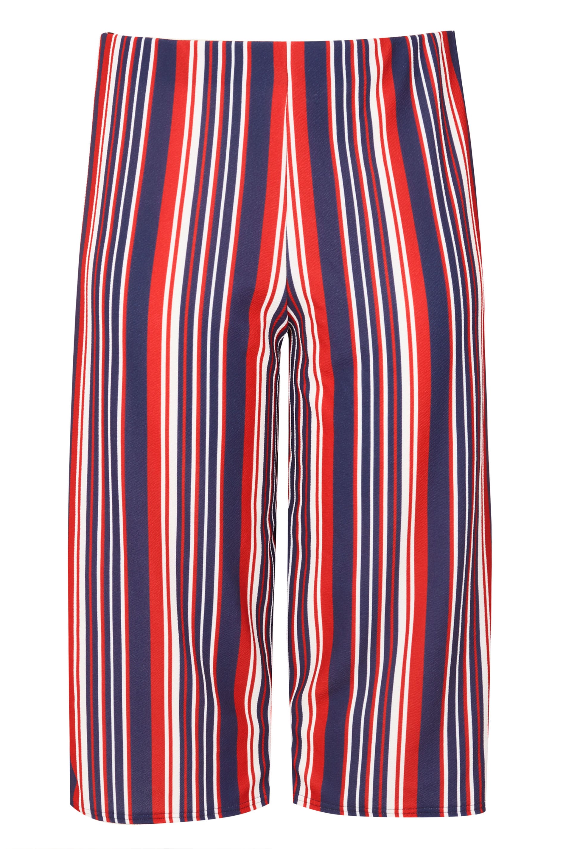 LIMITED COLLECTION Red, White & Navy Striped Culottes, plus size 16 to 32