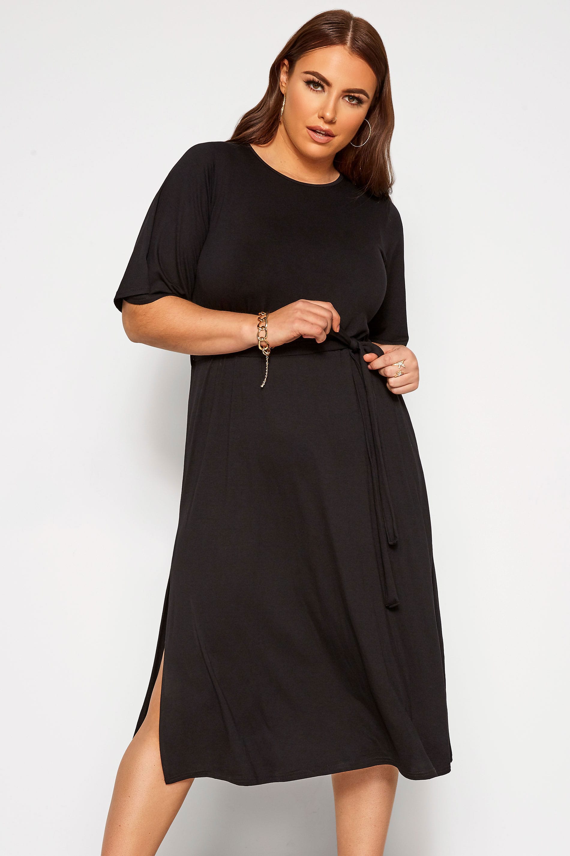 Limited Collection Black Midi Dress Yours Clothing 5137