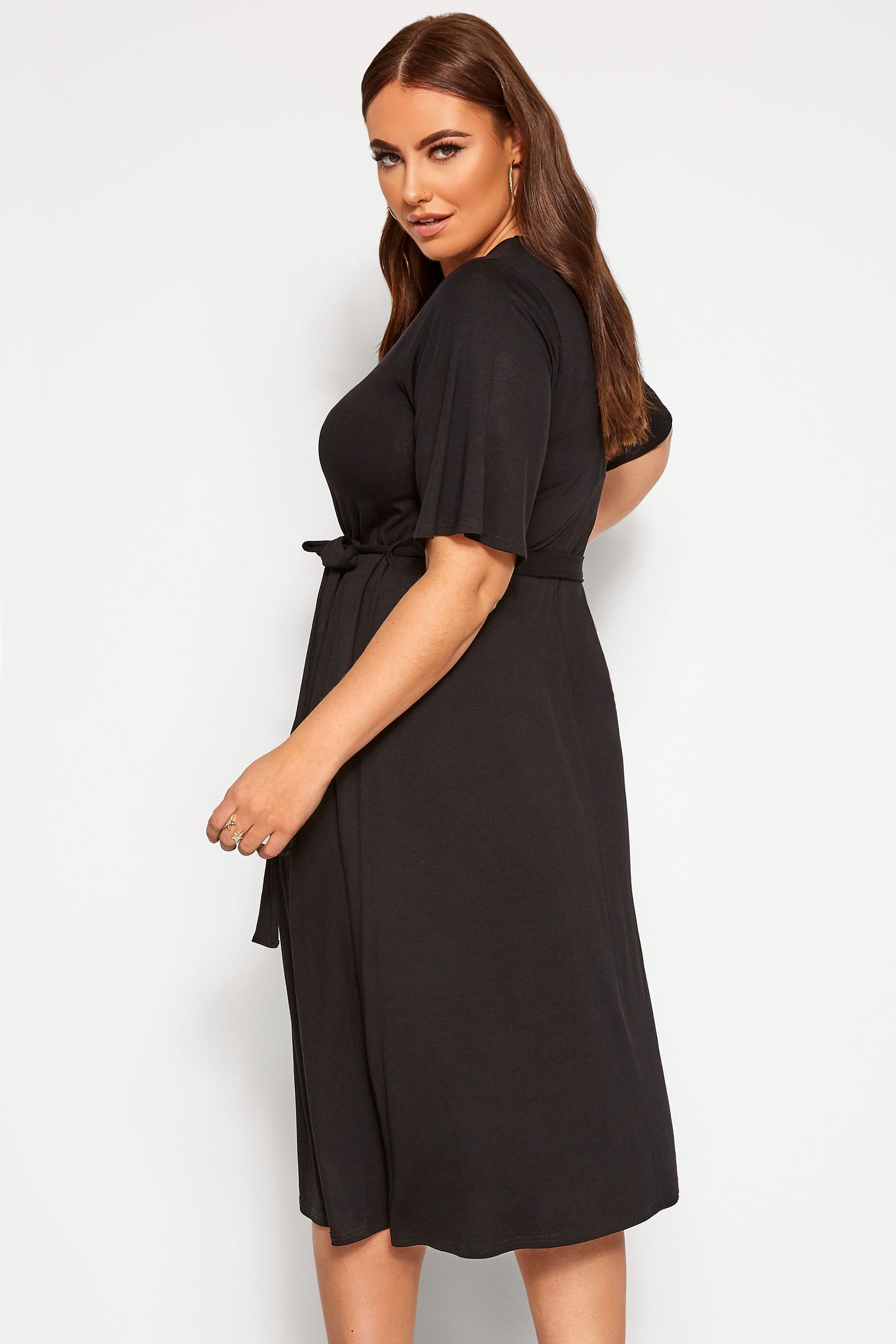 LIMITED COLLECTION Black Midi Dress | Yours Clothing