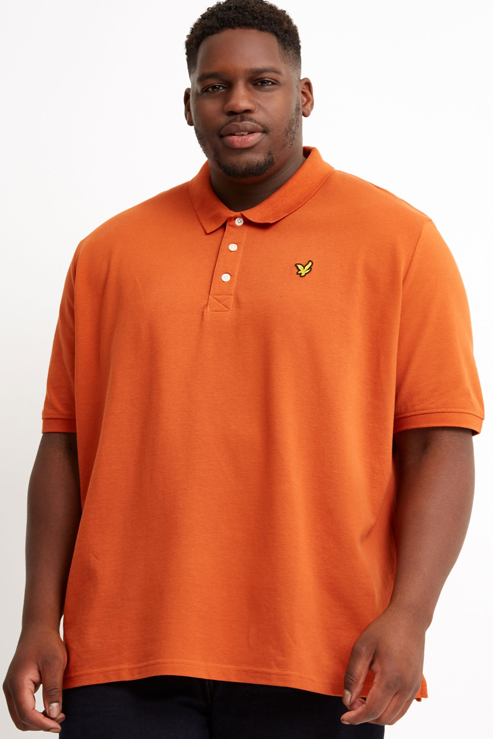 LYLE & SCOTT Orange Polo Shirt | BadRhino