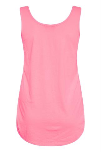 Pink Vest Top | Yours Clothing