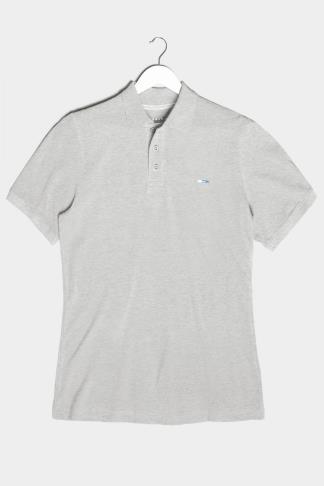 BadRhino Grey Marl Essential Polo Shirt | BadRhino