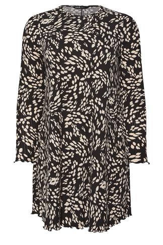 Black Ribbed Tunic Style Top main image 1