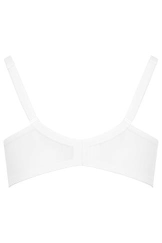 Plus Size White Smooth Classic Non-Padded Underwired Full Cup Bra ...
