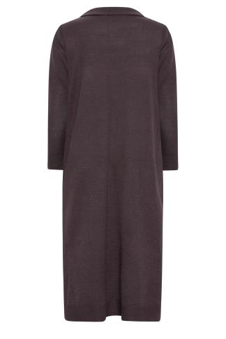 YOURS Curve Purple Fine Knit Midi Jumper Dress | Yours Clothing