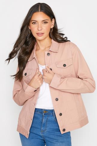 S. the Widow, Jackets & Coats, Tabitha Pink Oversized Denim Jacket