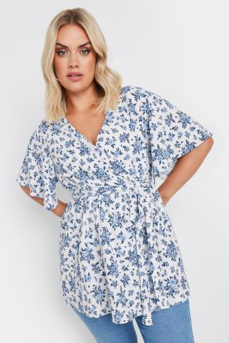 White curvy textured top