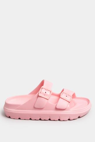 Pink Platform EVA Sandals In Wide E Fit | Yours Clothing