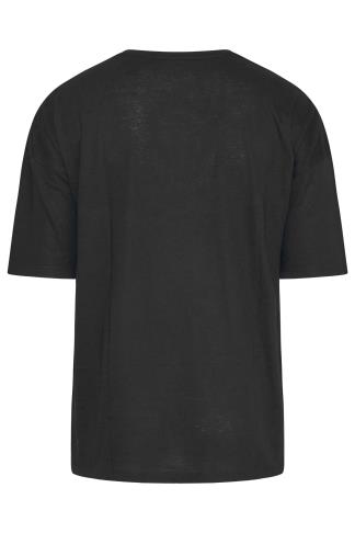 Plus Size Black V-Neck T-Shirt | Yours Clothing