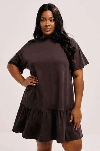 Robe Forever 21 Manches Capuchon Péplum - Taille L, Contemporaine, Neuve Avec étiquettes