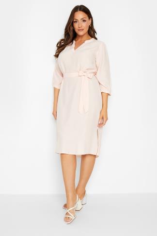 GUESS Women's Sonia Tie Waist Dress Pink Size M main image 0