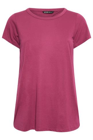 YOURS 3 PACK Plus Size Blue & Pink T-Shirts | Yours Clothing