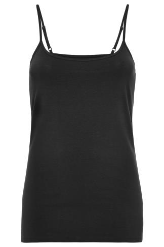 Plus Size Black Cami Top | Yours Clothing