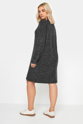 PLUS Shirt-Dress Charcoal Cuffed main image 1