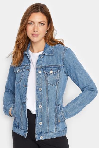 LTS Tall Women's Light Blue Washed Denim Jacket | Long Tall Sally