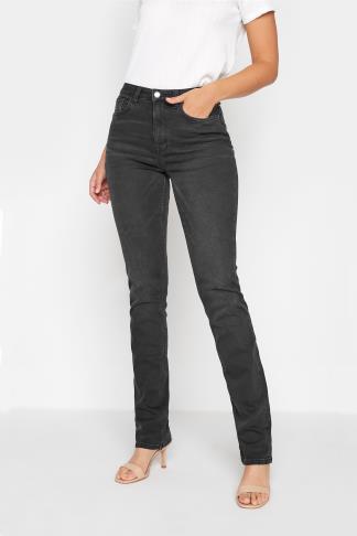 Tall Women's LTS Washed Black Slim Leg Jeans | Long Tall Sally