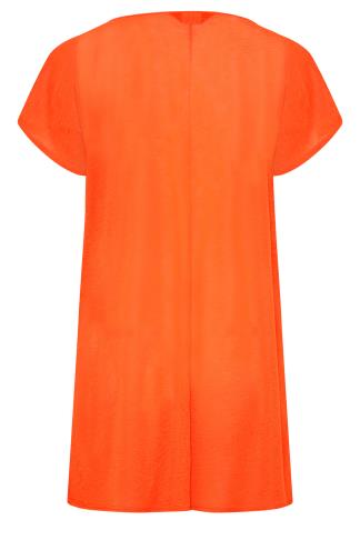 LIMITED COLLECTION Plus Size Orange Textured Kimono Cardigan | Yours ...