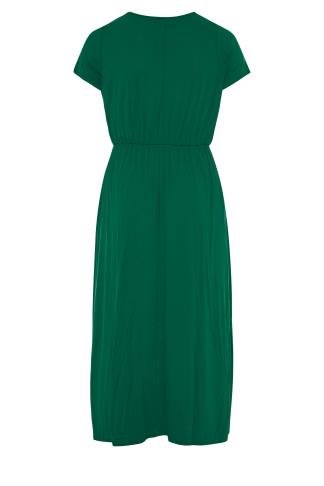 YOURS LONDON Forest Green Pocket Maxi Dress | Yours Clothing