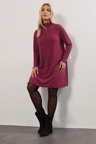 Modest Plus Size Tunic 9433 Rose Pink main image 1