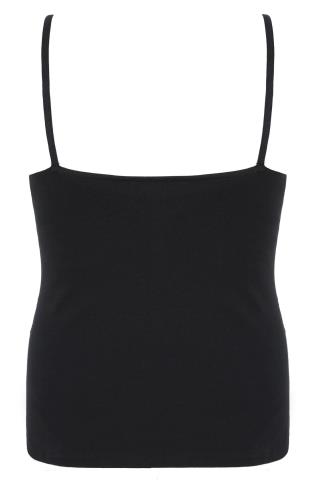 BUMP IT UP MATERNITY Black Camisole With Secret Support Plus Size 16 to ...