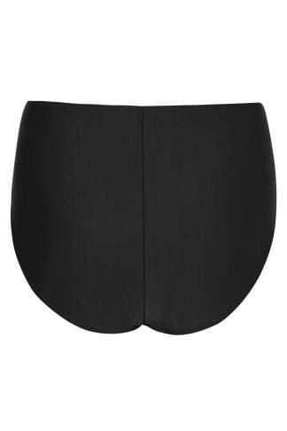 Plus Size Black Control Bikini Brief | Yours Clothing