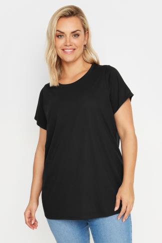 YOURS 3 PACK Plus Size Black & Green Core T-Shirts | Yours Clothing