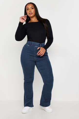 Bottle Green Solid Bootcut Jeggings main image 0