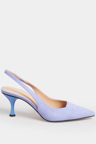 LTS Lilac Purple Suede Kitten Heel In Standard Fit | Long Tall Sally