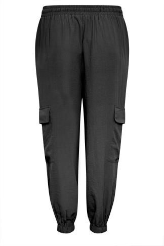 LIMITED COLLECTION Plus Size Black Cargo Pocket Trousers | Yours Clothing