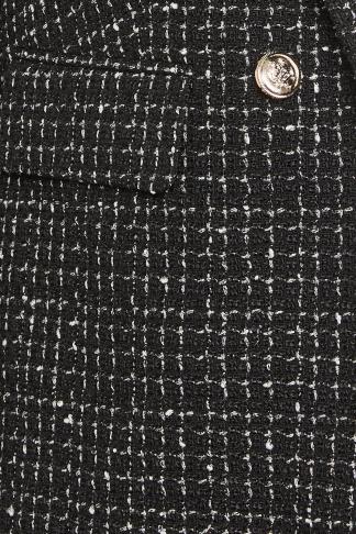 YOURS Curve Black Metallic Boucle Blazer | Yours Clothing