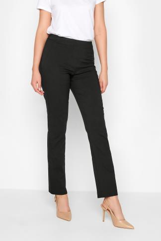 LTS Tall Women's Black Stretch Straight Leg Trousers