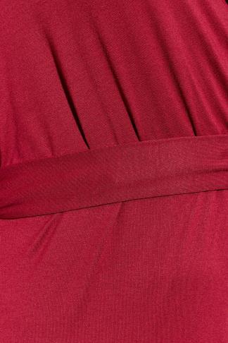 LIMITED COLLECTION Plus Size Wine Red Flare Sleeve Wrap Dress | Yours ...