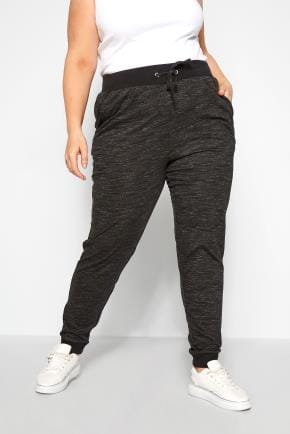 women's plus size denim joggers