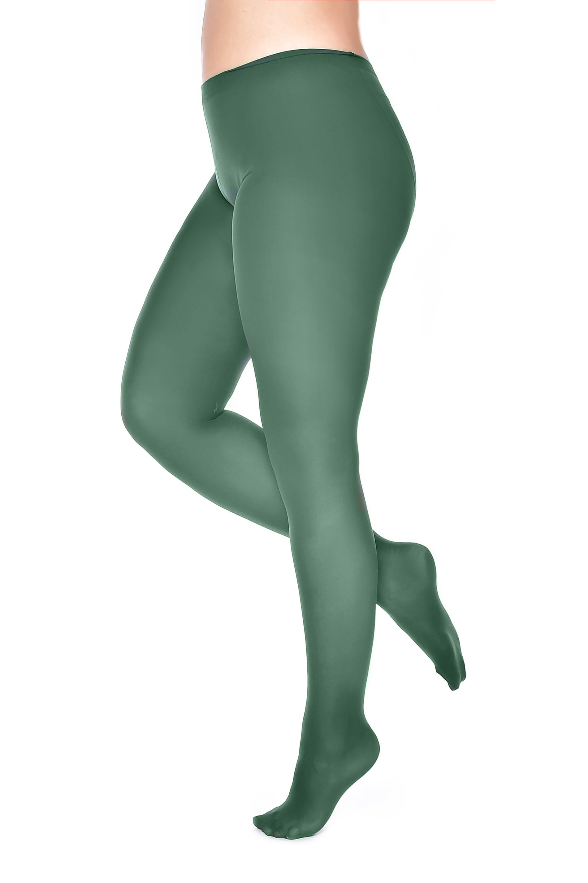 50 Denier Opaque Tights: Emerald Green / One Size – Doll Factory by Damzels
