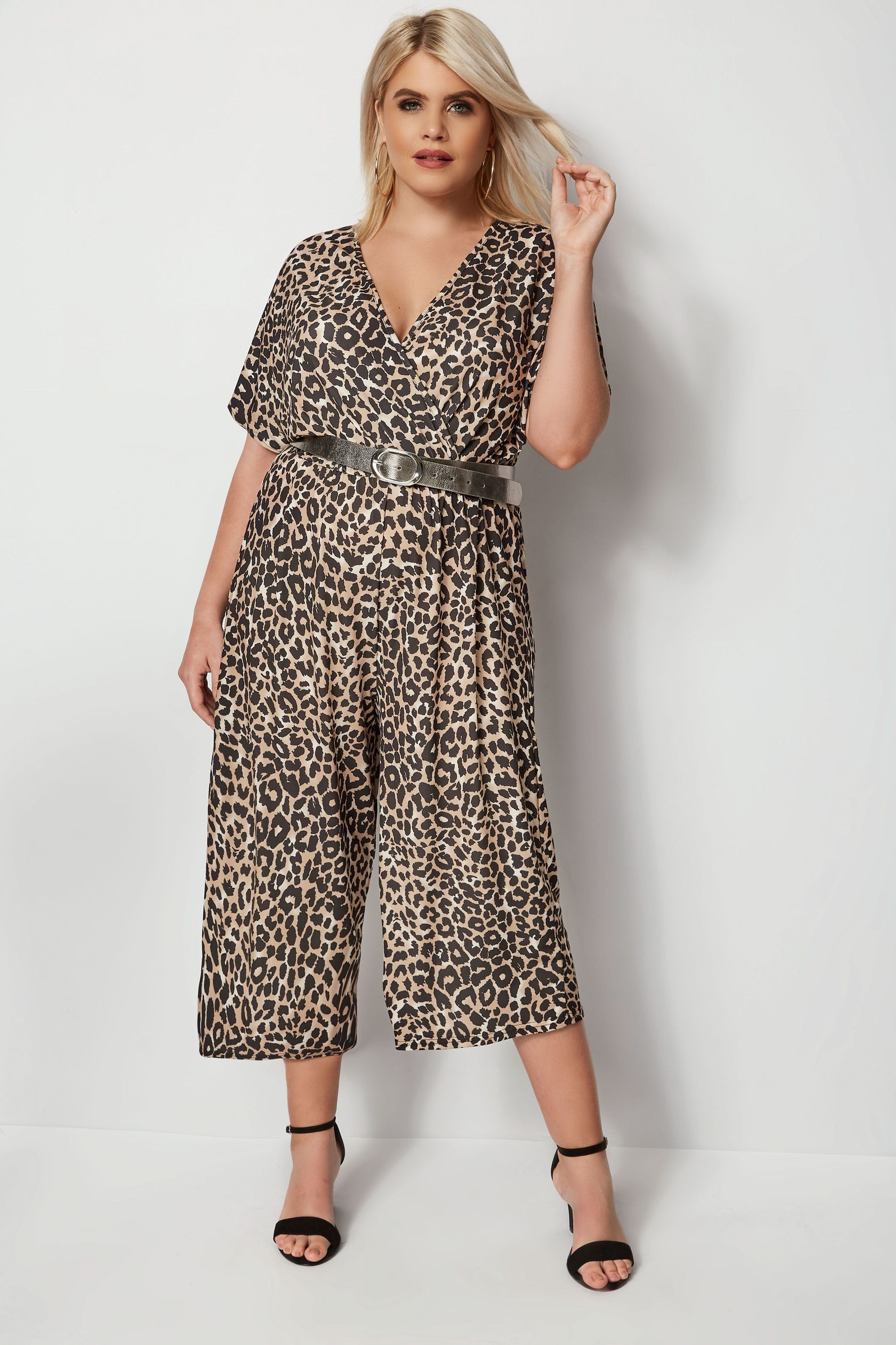 Leopard Print Culotte Jumpsuit