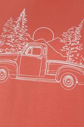 BadRhino Big & Tall Orange Pick Up Truck Graphic T-Shirt | BadRhino 6