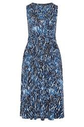 YOURS Plus Size Navy Blue Abstract Wrap Front Dress | Yours Clothing 5