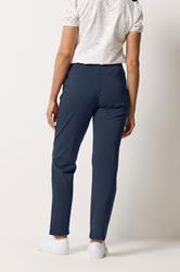 M&Co Navy Blue Ponte Seam Detail Trousers | M&Co 2