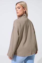 LIMITED COLLECTION Plus Size Taupe Brown Utility Jacket | Yours Clothing 2
