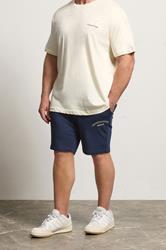 JACK & JONES Big & Tall Navy Blazer Blue Jogger Sweat Shorts | BadRhino 3