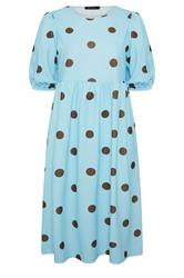 LIMITED COLLECTION Curve Blue Polka Dot Dress