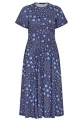 PixieGirl Petite Blue Patchwork Midi Dress