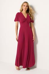 LTS Tall Red Twist Front Maxi Dress | LongTallSally 3