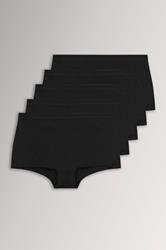 YOURSET 5 PACK Plus Size Black High Waisted Shorts | Yours Clothing 3