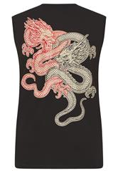 BadRhino Big & Tall Black Extra Long Dragon Graphic Muscle Vest | BadRhino 7