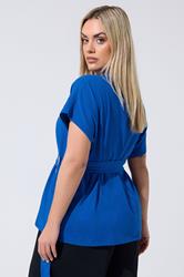 LIMITED COLLECTION Plus Size Blue Belt Buckle T-Shirt | Yours Clothing 2