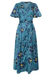 STAR Blue Floral Shirt Dress