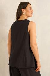 EVANS Plus Size Chocolate Brown Linen Set | Evans 4